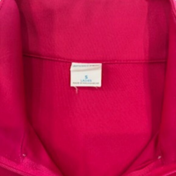 Sport-Tek Fuchsia 1/4 Zip Long Sleeve Pullover Top, Size Small - Picture 4 of 4
